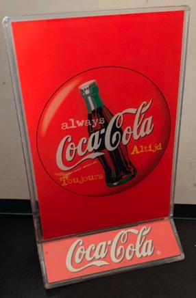 7325-3 € 2,50 coca cola menukaarthouder